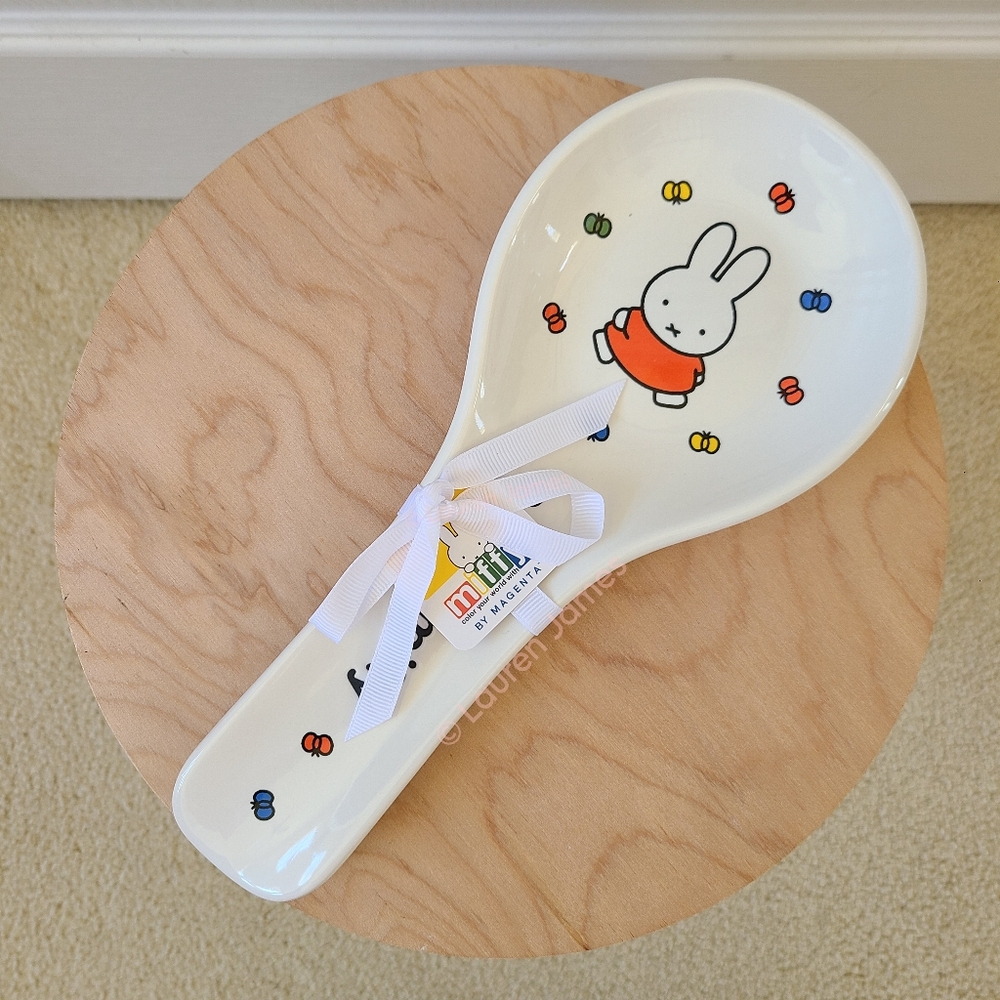 Miffy Red Blue Yellow Green Spring Butterfly Spoon Rest